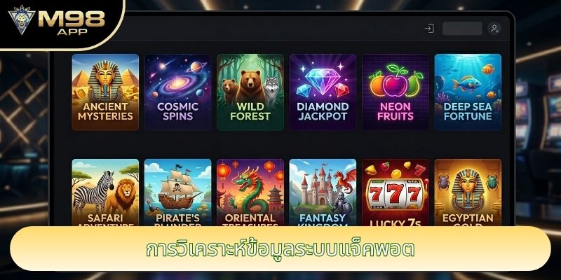 การวิเคราะห์ข้อมูลระบบแจ็คพอต การวิเคราะห์ข้อมูลระบบแจ็คพอต