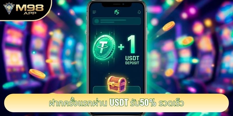 ฝากครั้งแรกผ่าน USDT รับ50% รวดเร็ว